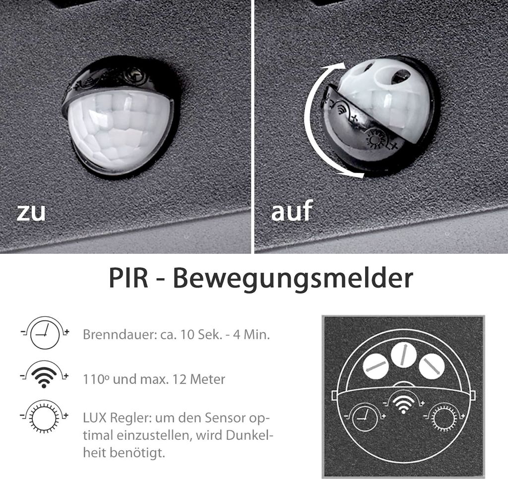Außenwandleuchte Wandlampe Außenleuchte E27 mit Produktbild 7