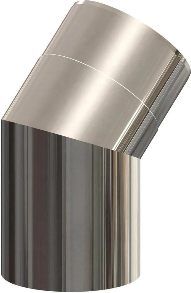 Atec Bogen IronPoly 45° DN 80/125 Inox: Curve Perfette per Scarico Fumi