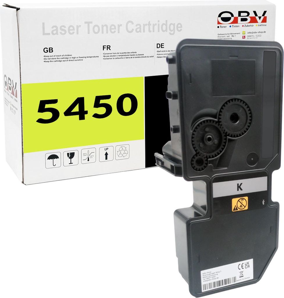 OBV Toner für Kyocera TK-5450K MA 2600, PA 2600 BK