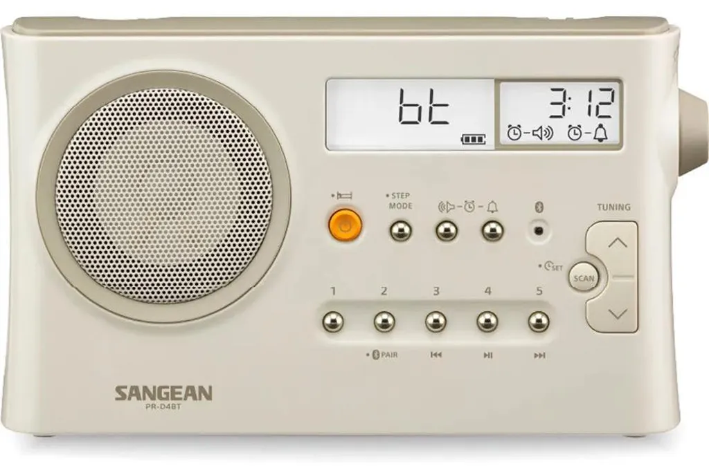 Radio de Table Bluetooth FM AM Sangean PR-D4 BT au Design Rétro Élégant
