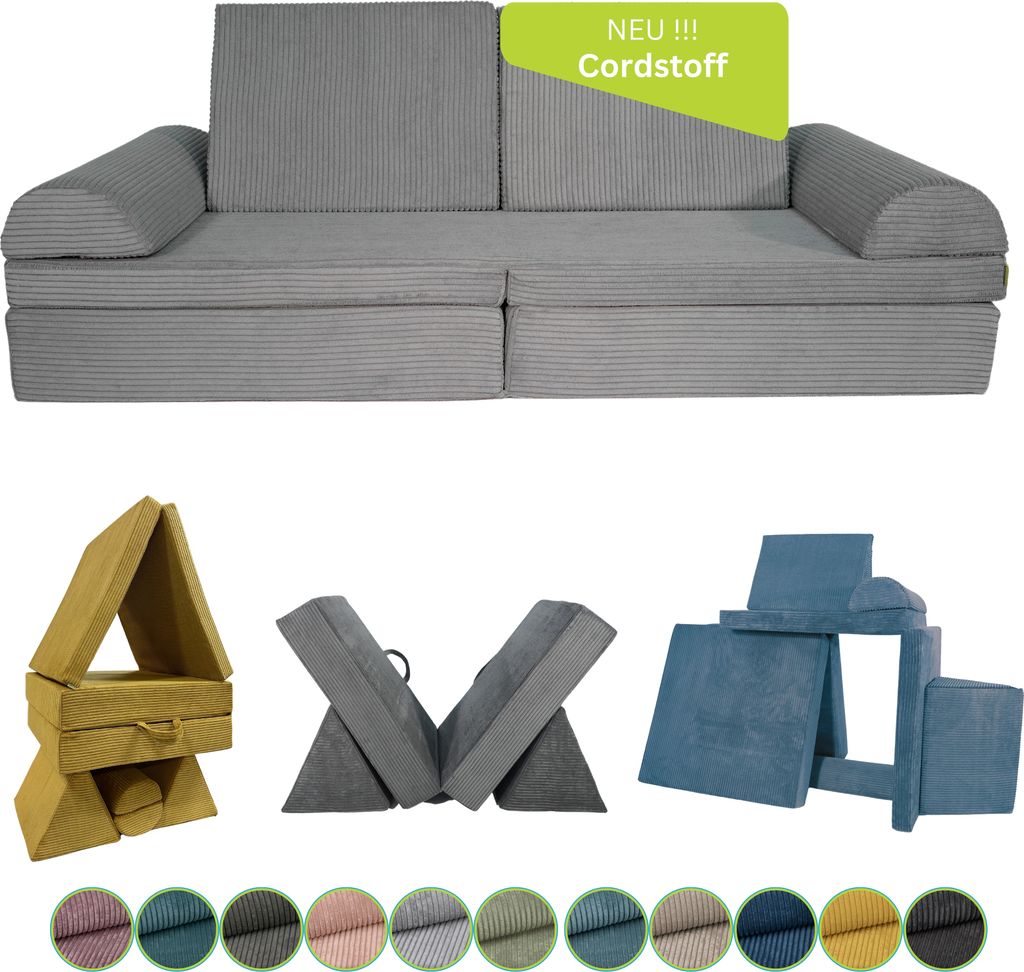 Pillows24 – Spielsofa für Kinder aus Cordstoff mit Produktbild 