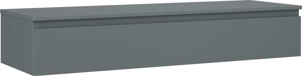 Mexen Orio Badezimmerunterschrank 140 cm mit Arbeitsplatte, 1 Schublade, matt Graphit - 91A10-14023-1-BFC66