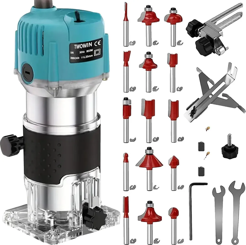 Fraiseuse de chants pour finitions nettes 800W 30000 tr/min bois