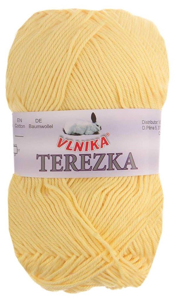 Strickgarn TEREZKA 100% Baumwolle, gelb