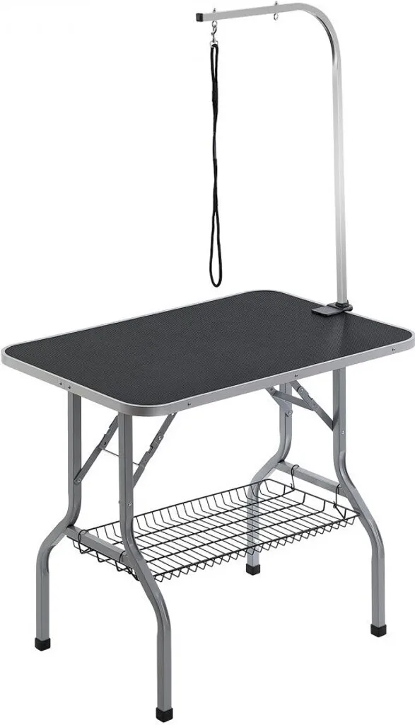 Coiffeuse pliable pour chien et chat - Table de toilettage robuste