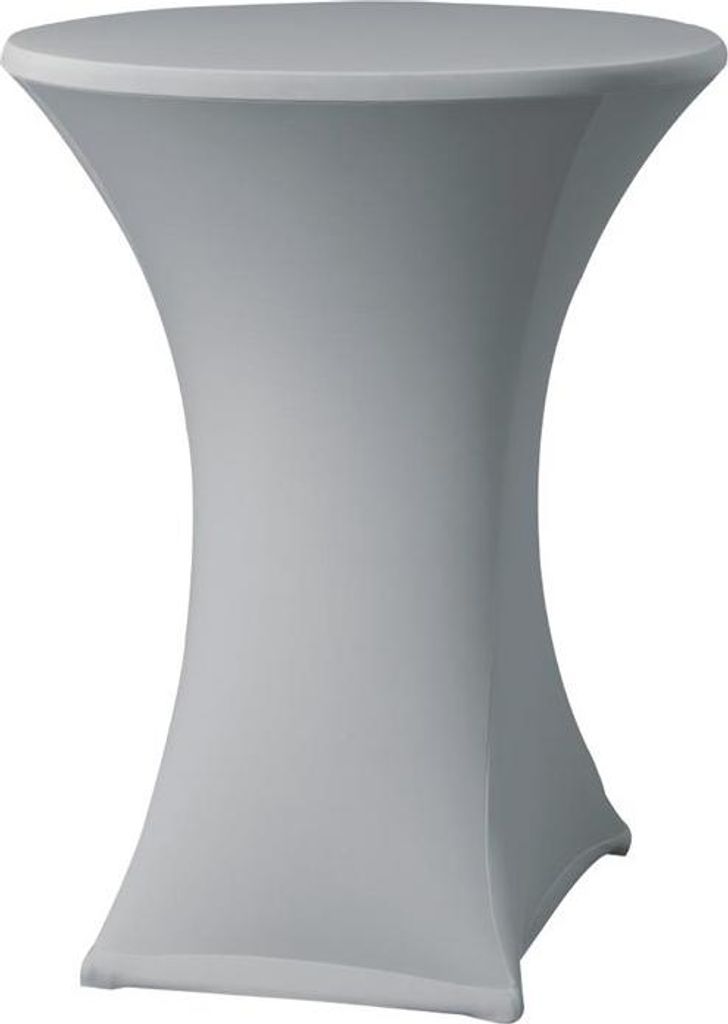 Tischhusse für Stehtische Samba D2 hellgrau 85cm
