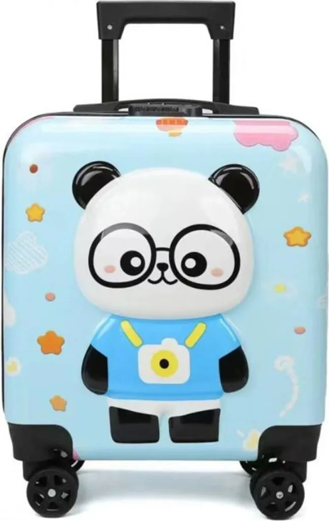 Valigia Panda Flamenco Mystique Blue: Il Must-Have per Piccoli Viaggiatori