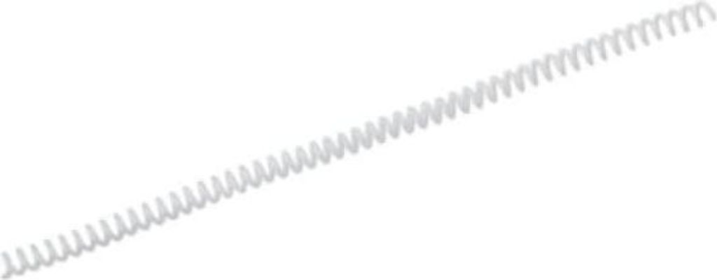 Binderücken CoilBind 47 Ringe 16mm, 4:1 Teilung weiss (100 Stück) : weiß