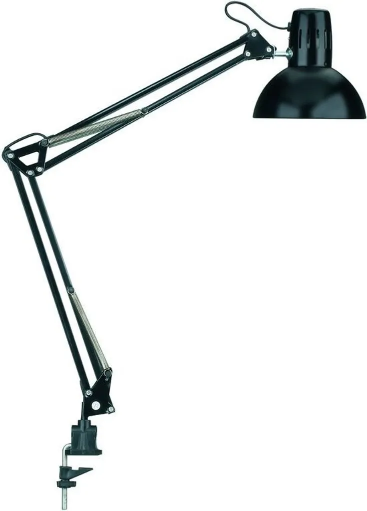 Lampe à pince noire pour bureau MAULstudy E27 | Luminaires fonctionnels