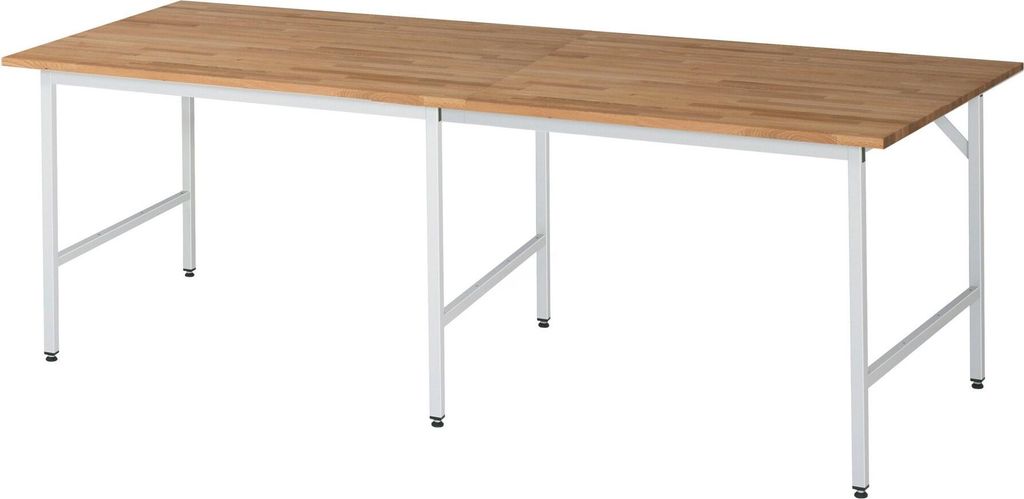 Rau Arbeitstisch Jerry höhenverstellbar, B2500xT1000xH800-850mm, B-Platte-25mm