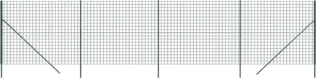 vidaXL Maschendrahtzaun Grün 1,8x10 m Verzinkter Stahl Produktbild 