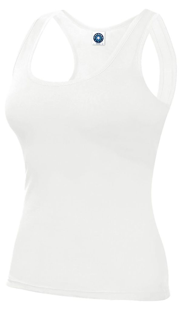 Starworld - Top für Damen, Racerback LT4291 (L) (Weiß)