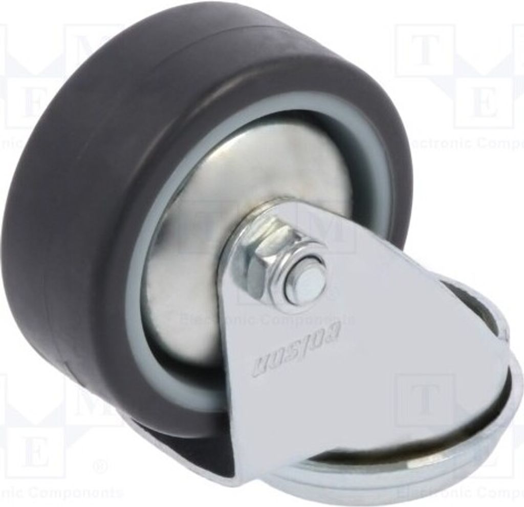 1x Transportrad Ø: 50mm 40kg JDPE 0505 1001 Räder H: 68mm W: 20mm Drehrad
