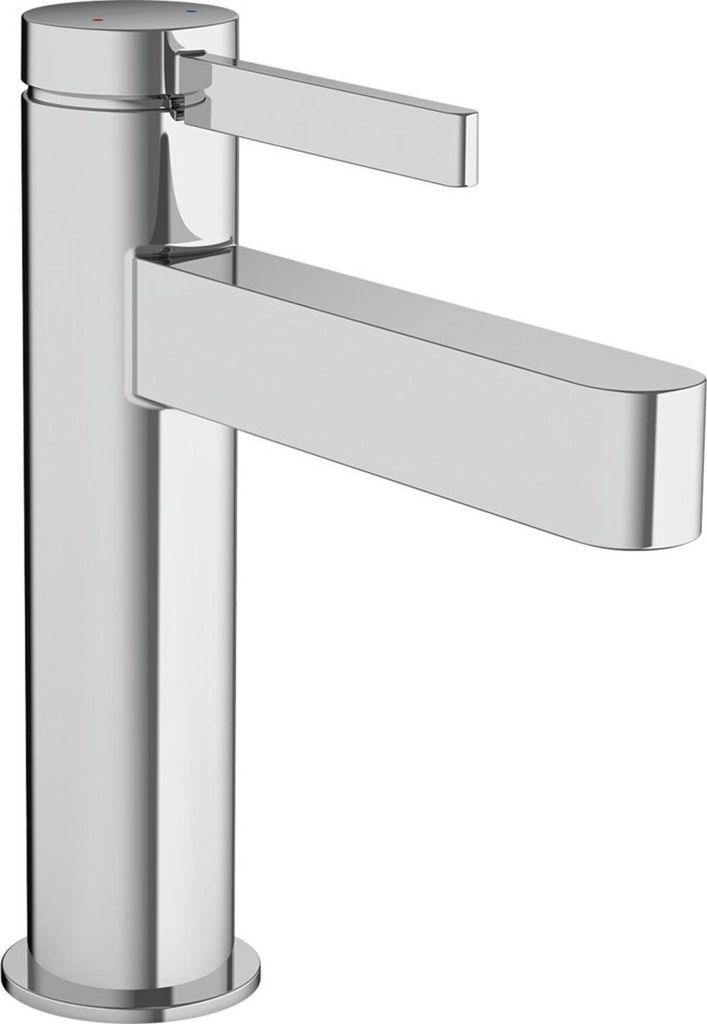 Einhebel-Waschtischmischer FINORIS 110 m Push-Open Ablaufgarnitur 1 1/4Zoll chr mit Push-Open Ablaufgarnitur 1 1/4Z chrom