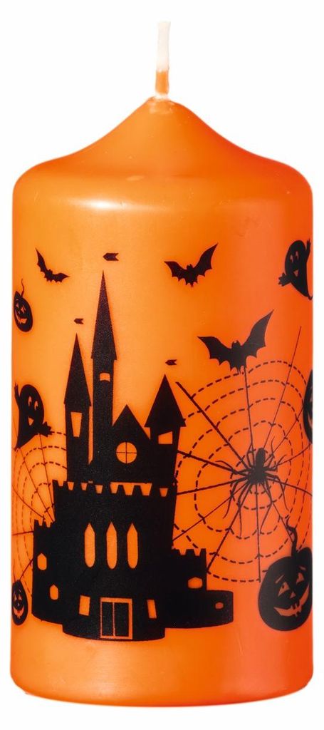 Kerze Halloween Mandarin 120 x Ø 60 mm Produktbild 