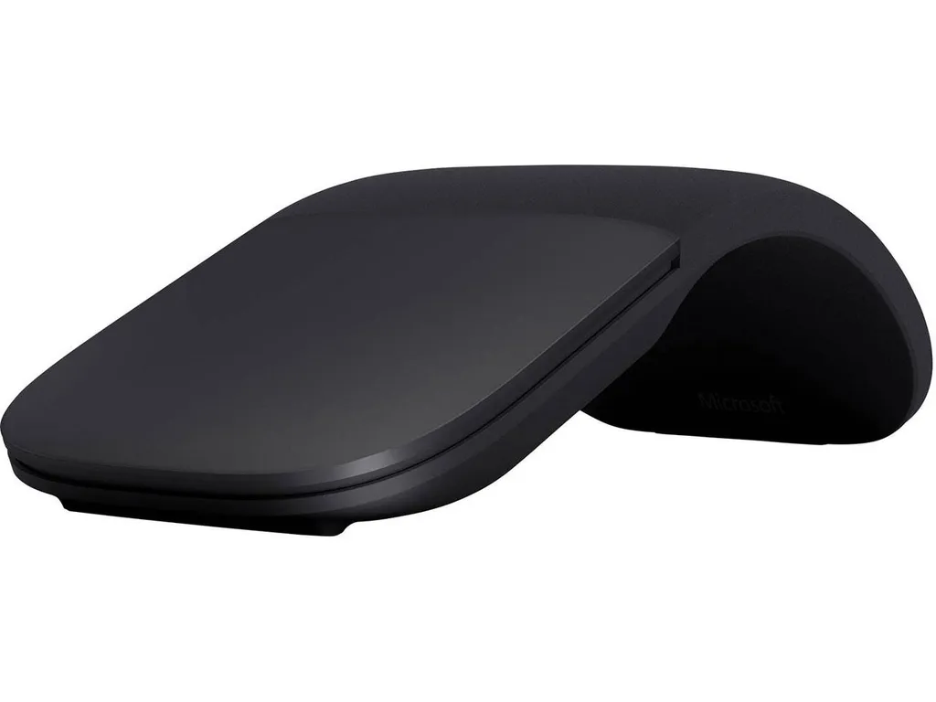 Souris Microsoft Arc Mouse Noir - Technologie Tactile et Pliable Bluetooth