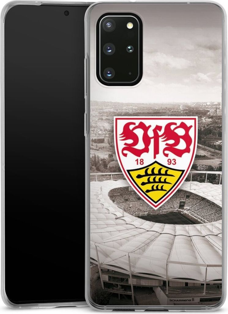DeinDesign Slim Hülle für Samsung Galaxy S20 Plus Silikon Case Ultra Dünn Handyhülle Offizielles Lizenzprodukt Stadion VfB Stuttgart