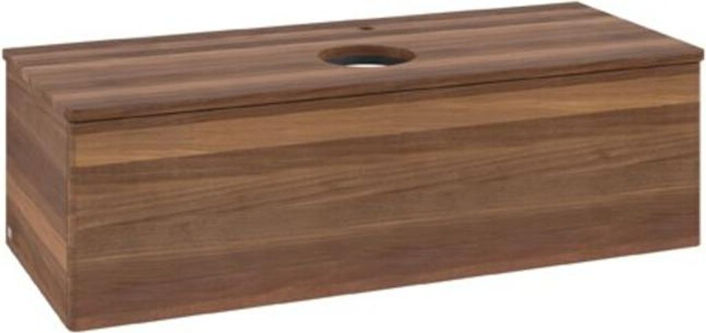 V&B Waschtischunterschrank ohne Frontstruktur Antao 120x36x50cm, HL, WBP w. wal, w. wal