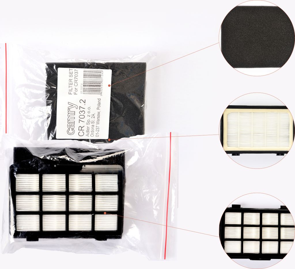 CR 7037.2 Hepa-Filter und Abluftfilter für CR7037 Produktbild 