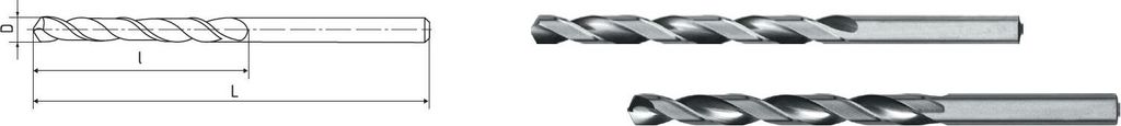 ELMAG HSS Co5-Spiralbohrer DIN 340, Ø 14, 214 mm lang