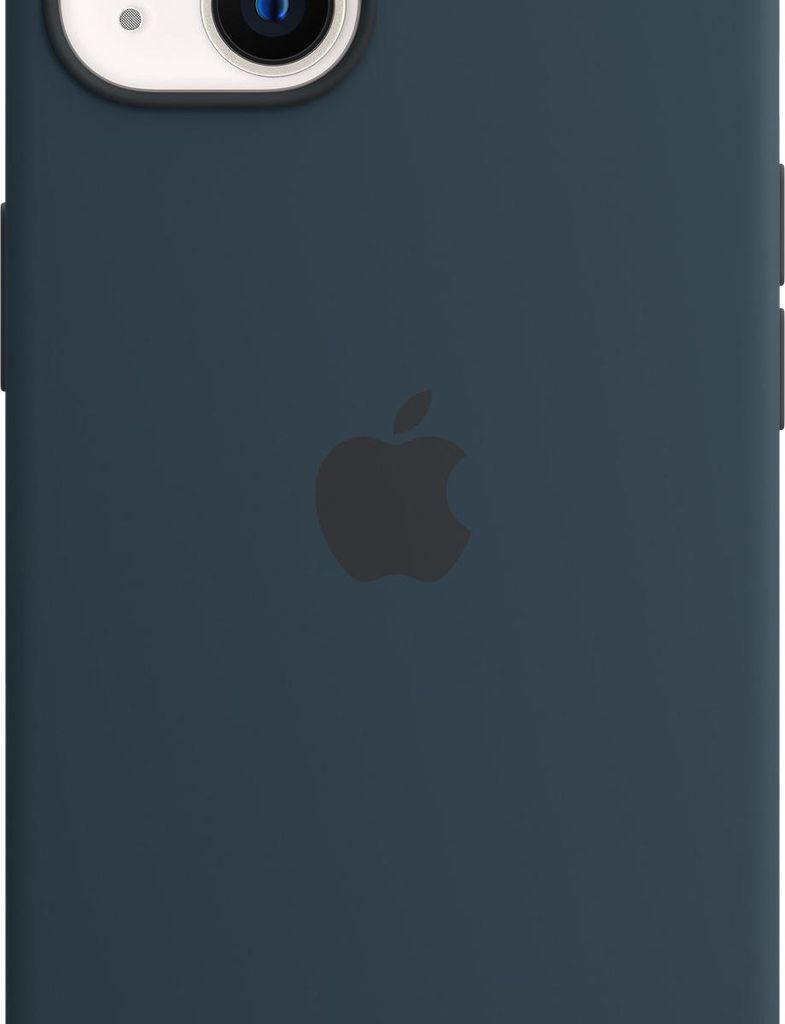Funda de silicona para iPhone 13 con MagSafe, color azul Imagen del producto 