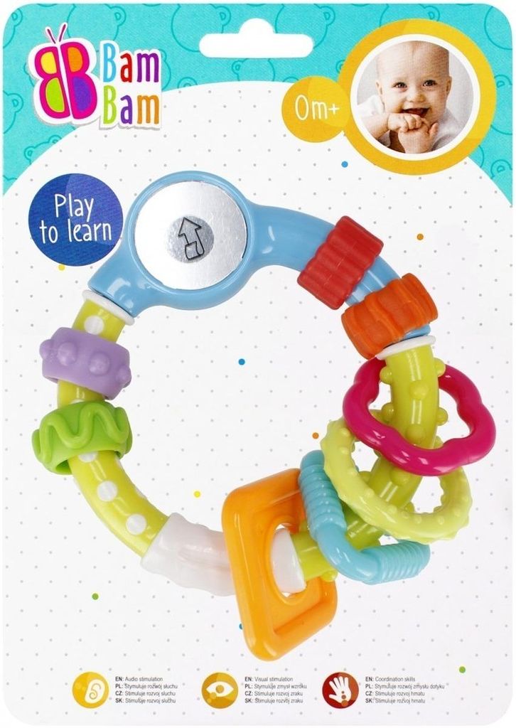 BamBam Grzechotka Lusterko Zabawka dla Dzieci Produktbild 