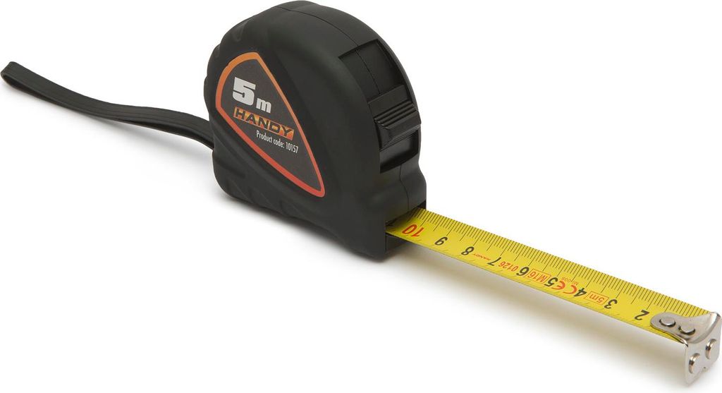 Magnetisches Maßband 5 m - Maßband mit Magnethaken und Genauigkeitsklasse II (EG) - Mattgelbes Band mit Antireflexbeschichtung und Millimeterskal...