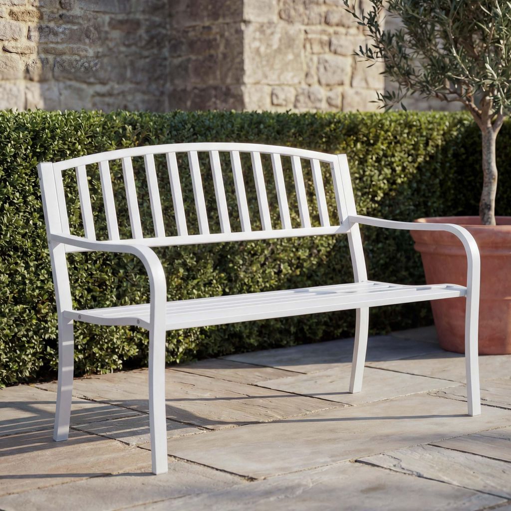 Gartenbank MCW-F43, Bank Parkbank Sitzbank, 2-Sitzer Produktbild 