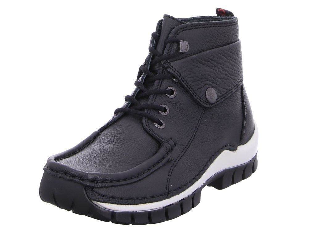 Wolky Jump Winter Bootie, Nappa leather Black / white 0472524-010 38