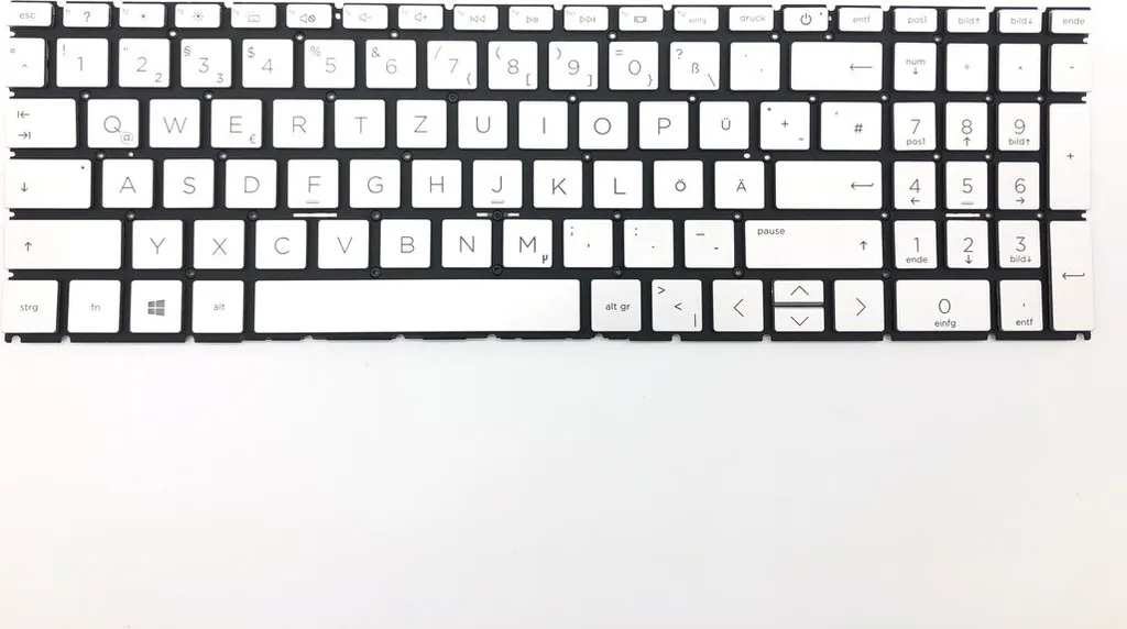 Clavier AZERTY Français Argent Rétroéclairé pour HP Pavilion 15-eg1752ng