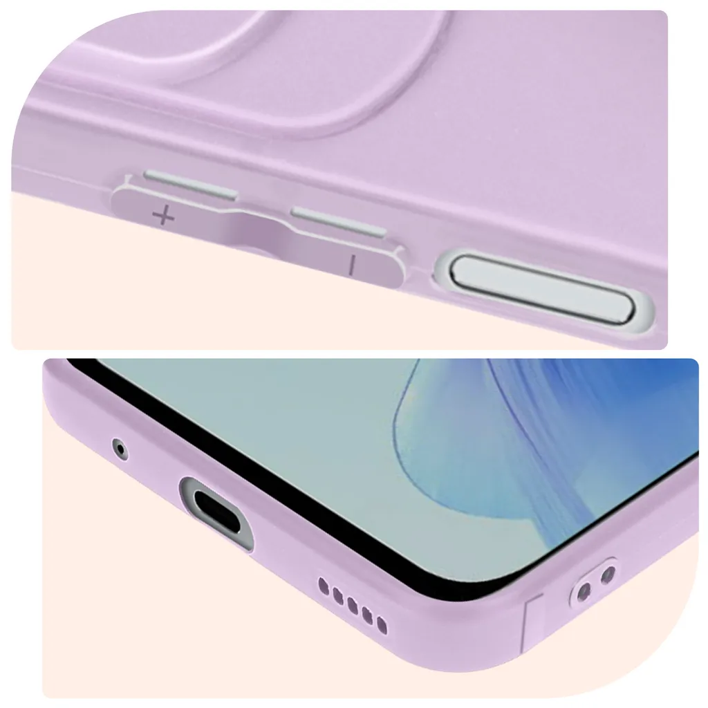 Custodia Protettiva Honor 90 Lite Viola Pastello Soft Touch - 3