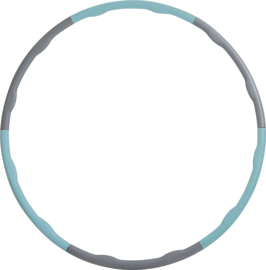 FITNESS-HOOP  mit Massagewellen, grey-skyblue, Ø 100cm Produktbild 