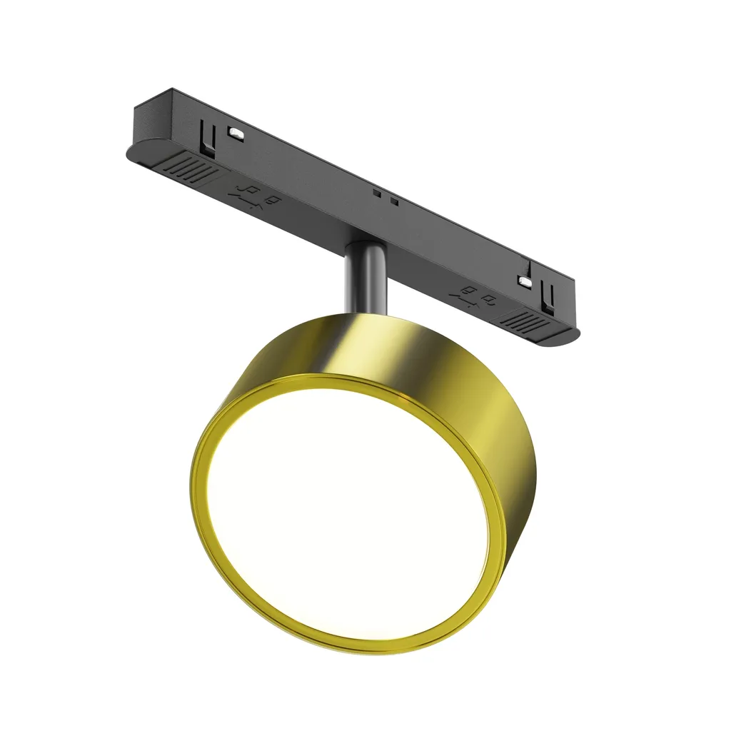 Faretto Maytoni Exility Rado LED 18W | Binario Magnetico Nero Ottone