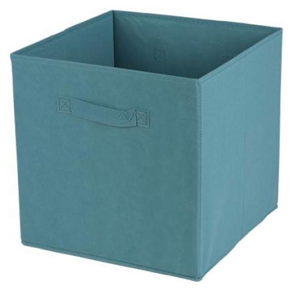 Aufbewahrungsbox Textil, petrolfarben 31x31x31cm Produktbild 