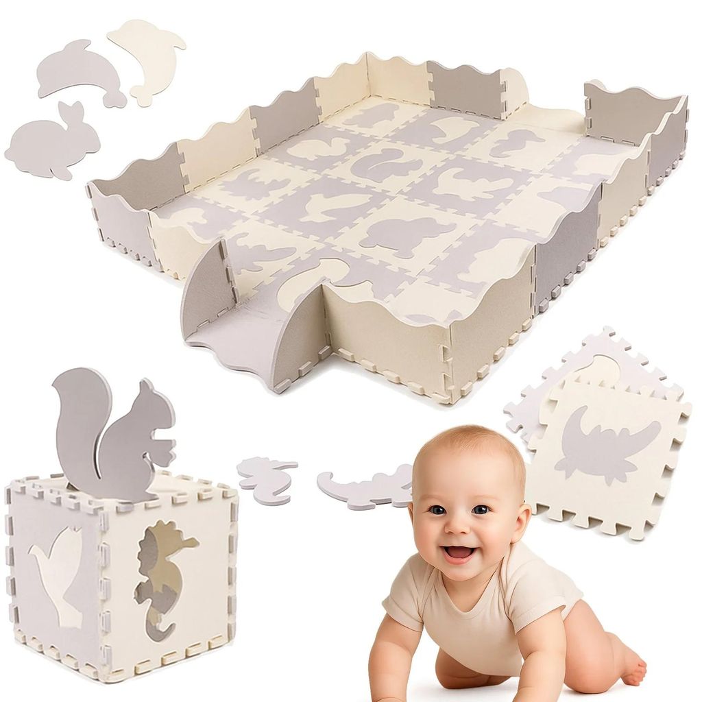 Puzzlematte Spielmatte Krabbelmatte Kinder Schaumstoff Produktbild 