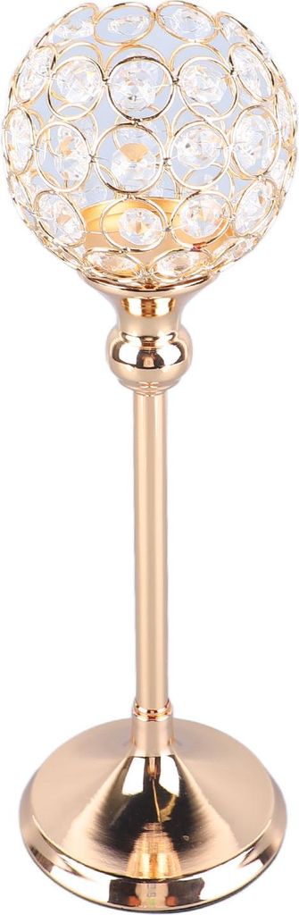 Gold Crystal Candle Holder Hollow Minimalist Exquisite Crystal Kerzenhalter für Hochzeit Party Home Decoration