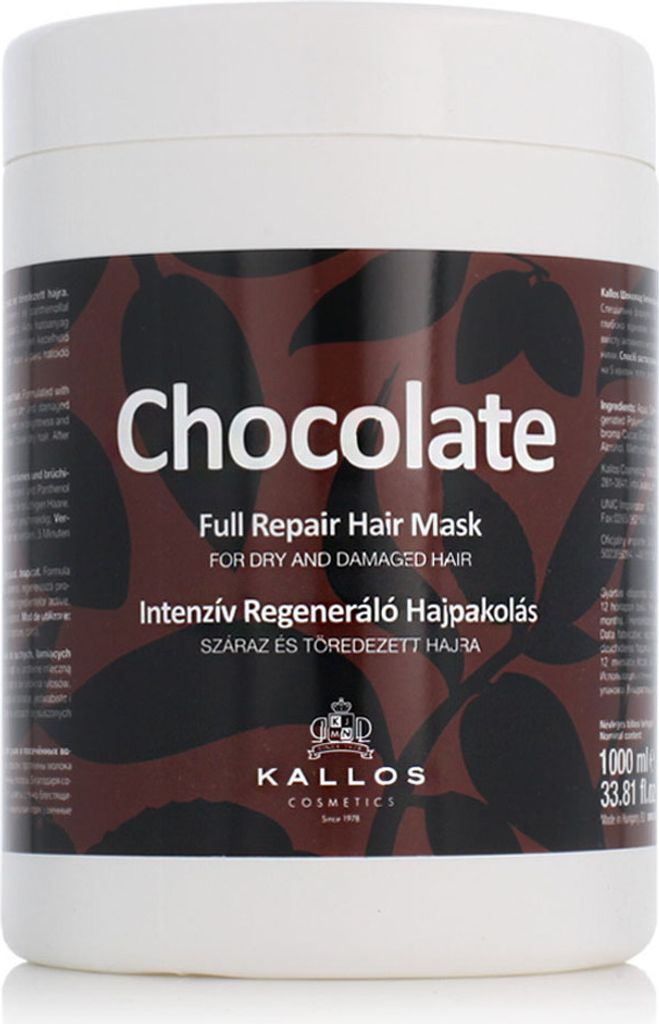 Kallos Chocolate Full Repair Hair Maske 1000Ml Produktbild 