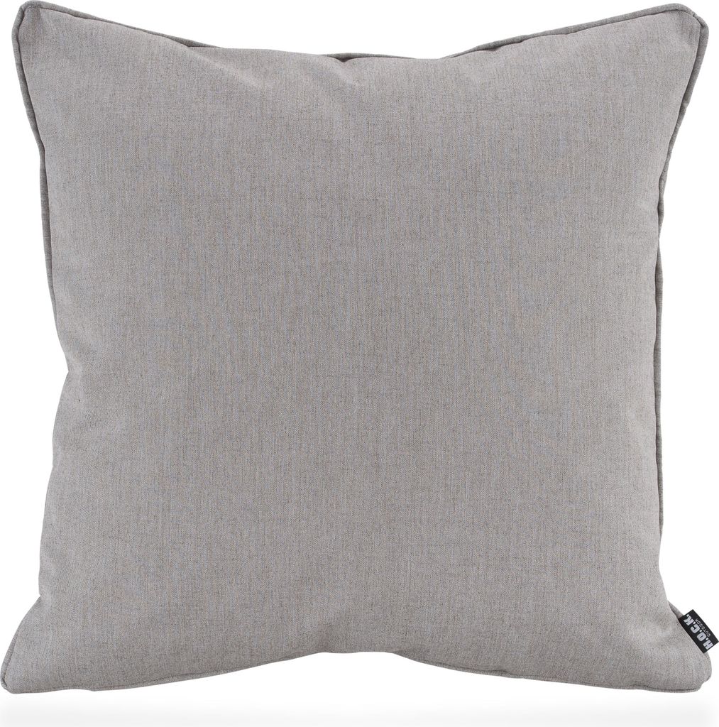 H.O.C.K. Lino-Leinen Outdoor Kissen mit Keder 50x50cm melange stone grau