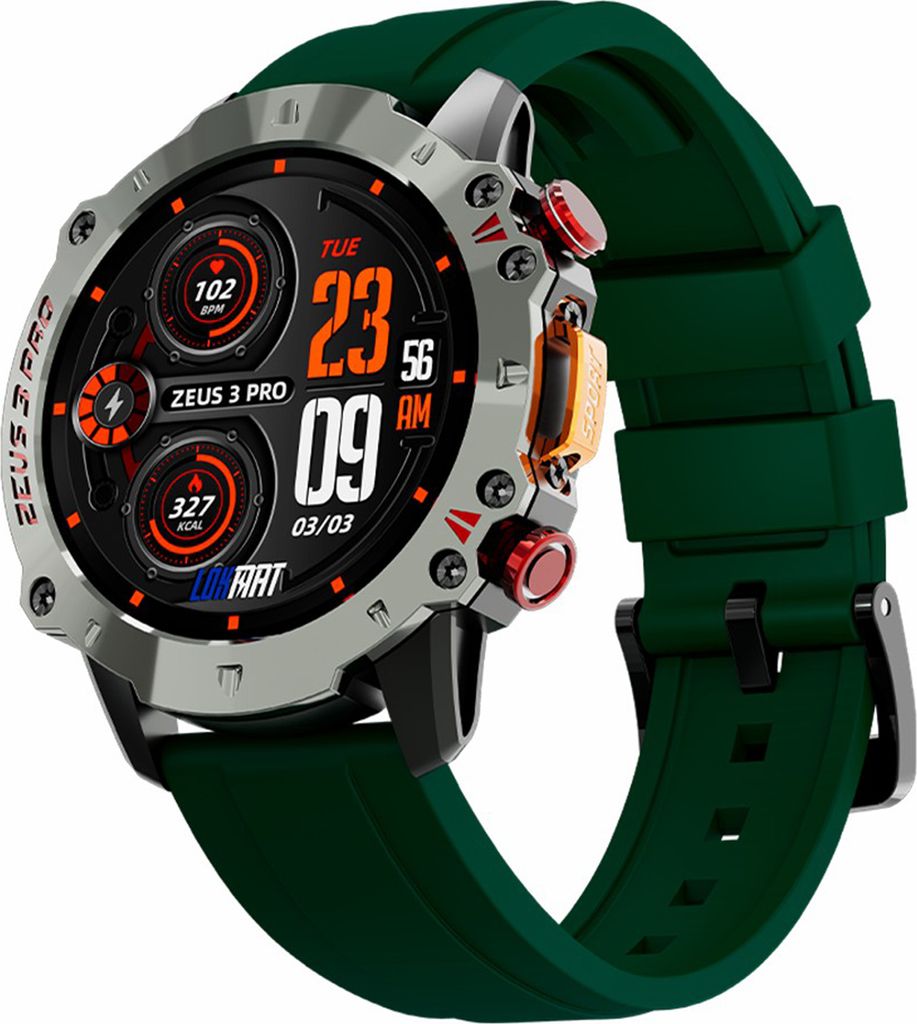LOKMAT ZEUS 3 PRO Smartwatch, 1,39-Zoll-IPS-Voll-Touchscreen aus BOE-Glas, IP67 wasserdicht, BT-Anruf, Sportgesundheitsueberwachung, Blutsauerstoff...