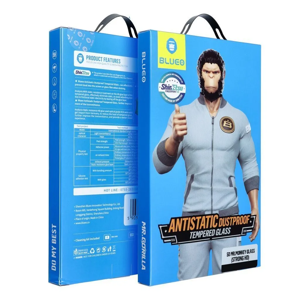 Vetro 5D Mr Monkey per Samsung S24 Nero - Protezione Strong Lite 9H