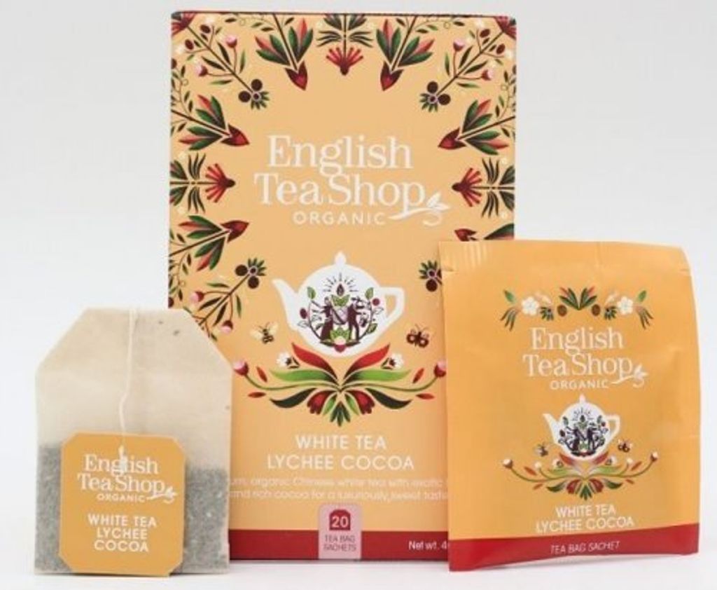 ETS - Weißer Tee Lychee & Kakao, BIO, 20 Teebeutel # Produktbild 