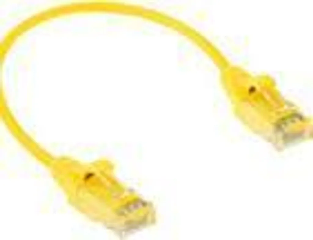 Câble Patch CAT6 Slimline LSZH Jaune 5m : Ultra Flexible et Sécurisé