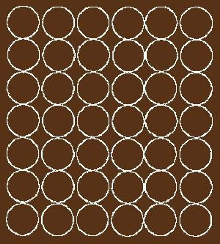 42 Etichette Rotonde Marrone Opaco 30mm - Adesivi per Scrapbooking