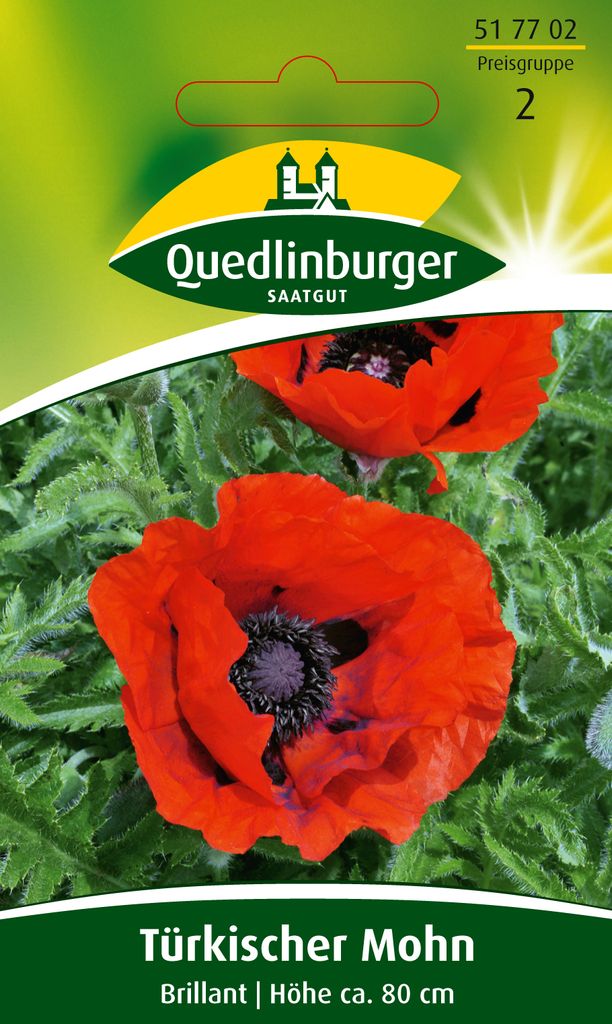 Quedlinburger Saatgut - Türkischer Mohn Brilliant - Samen - Produktbild 