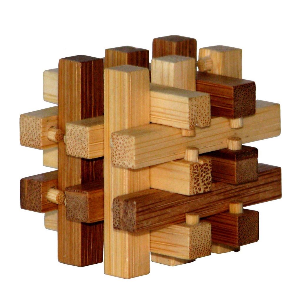 Eureka 3d Bambus -Gehirn -Puzzle -Folie ****