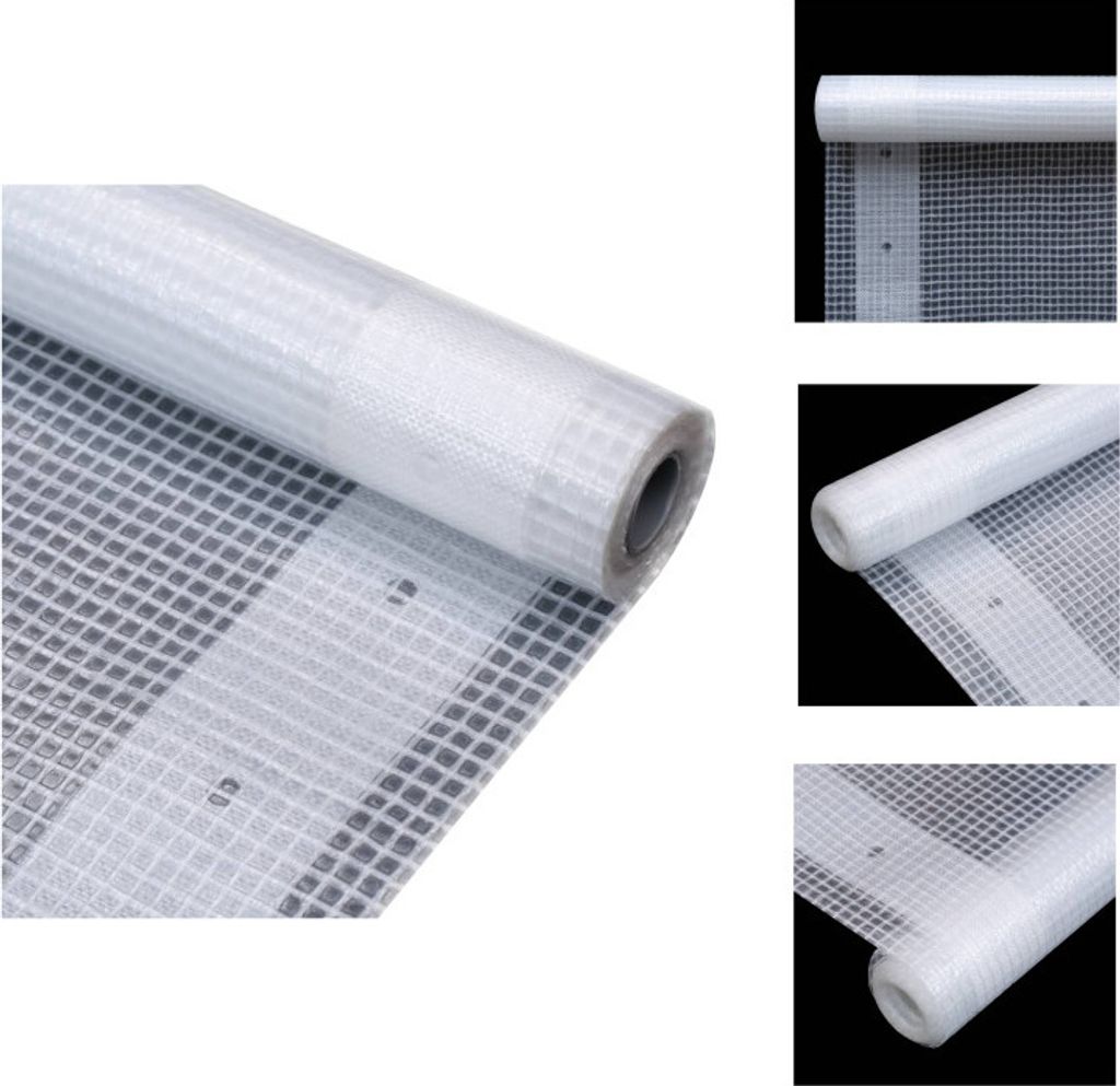 vidaXL Bâche de couverture Leno Blanc 4 x 10 m 260 g/m² - Image du produit 