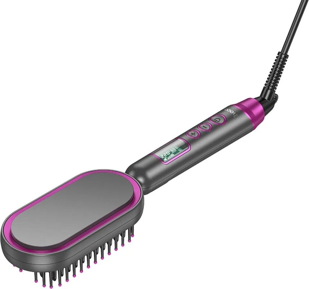 HOCO Lisseur avec peigne avec présentoir HP44 rouge rose Image du produit 