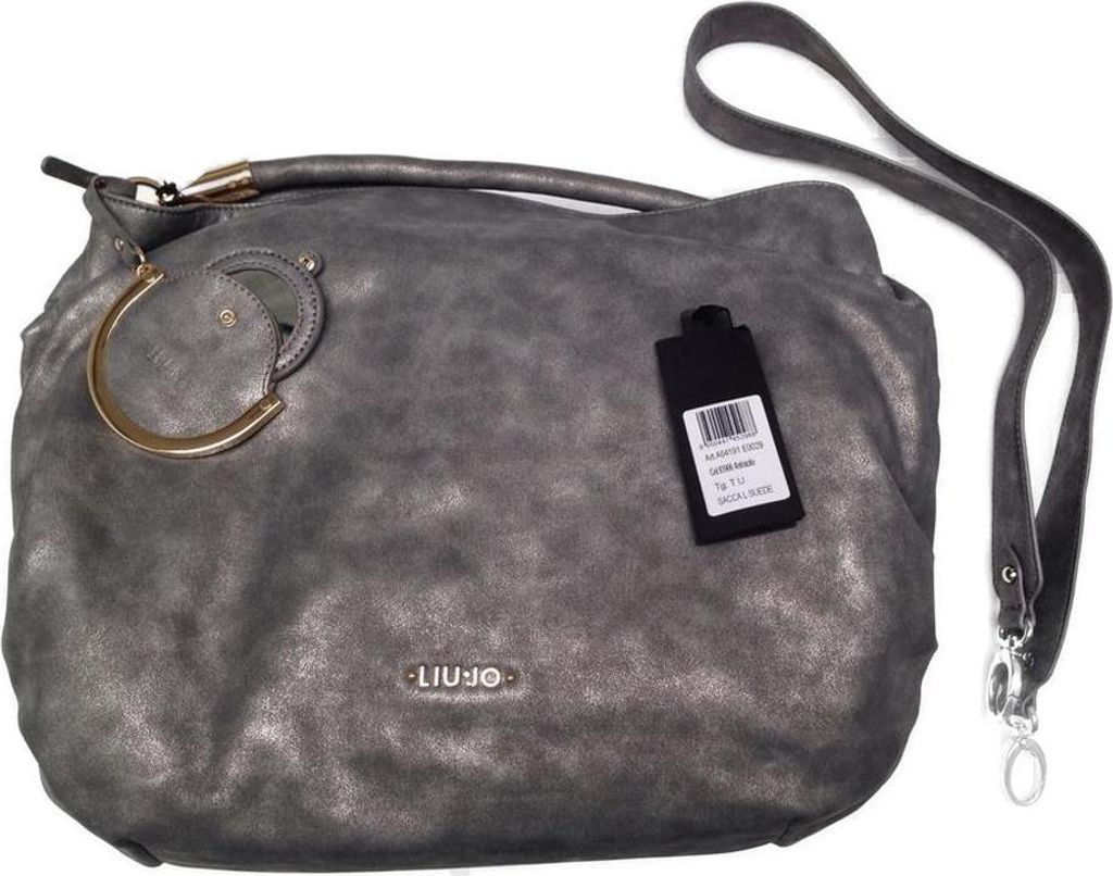 Liu Jo Handtasche Damen Kunstleder Grau Stoff Trageriemen A64191E0029-93906