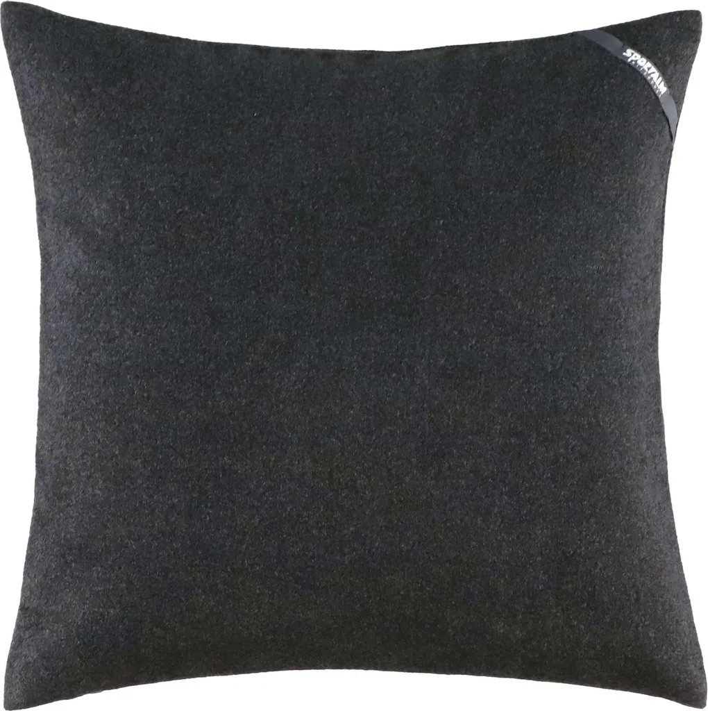 Housse de Coussin Décorative Bouclé Kitz Sportalm Anthracite 40x40 - 2