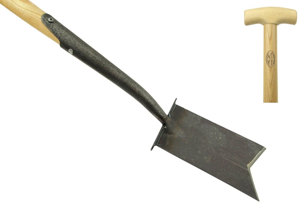 Der weiße Pflanzspaten mit Stufen-Eschenstiel 750 mm dewhite